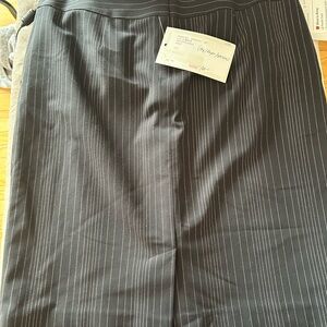 mac & jac Black Pinstripe Pencil Skirt Sample Item